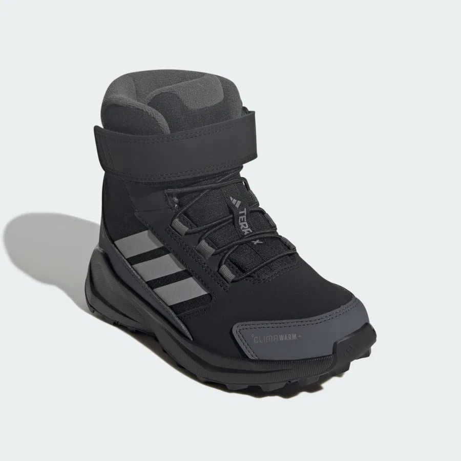 Утепленные высокие ботинки для мальчиков Terrex Trailmaker 2 High CLIMAWARM+ adidas, Черно-серебристый — фото 3
