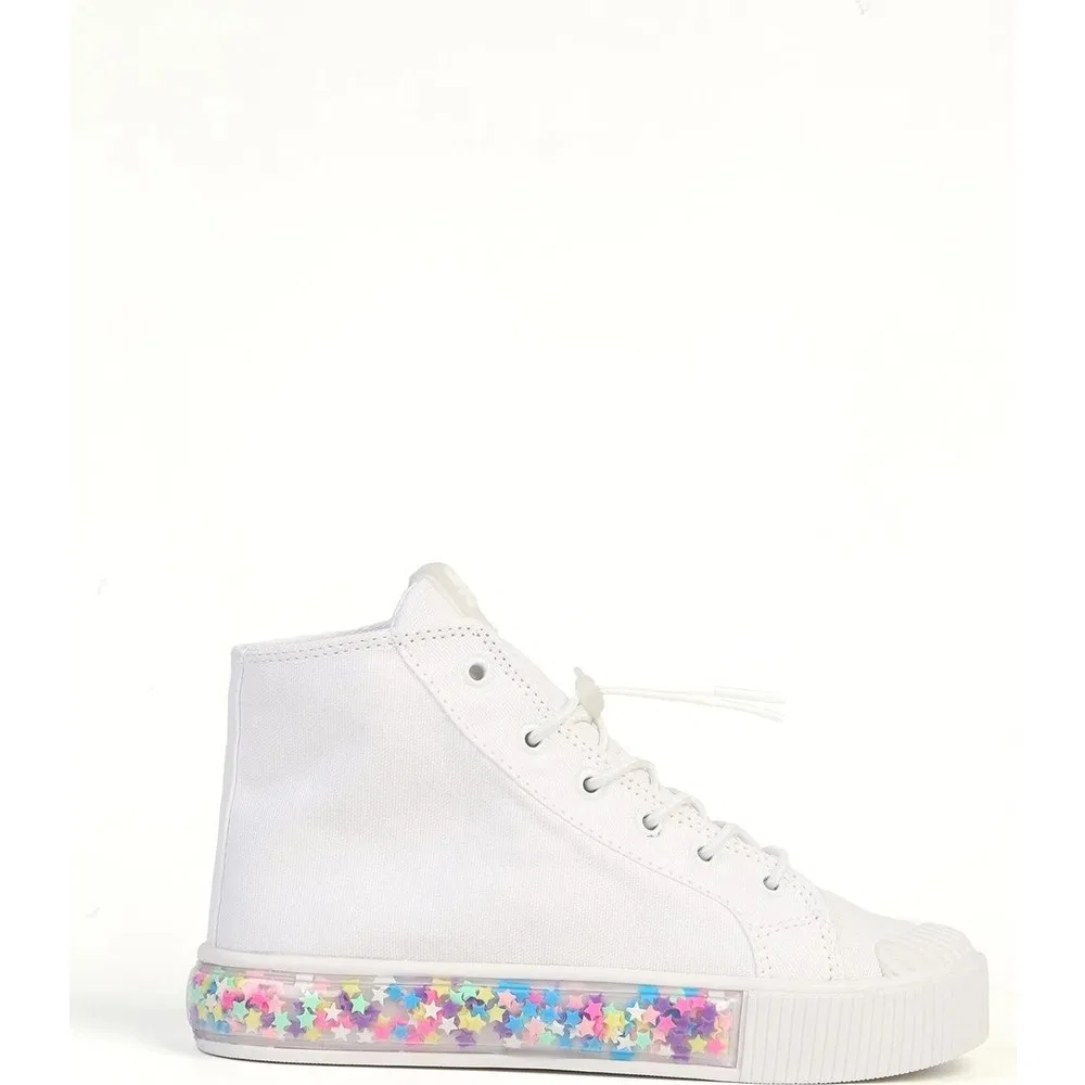 Детские спортивные кроссовки с блестящими звездами, White, Candy Star BN-32186 Benetton