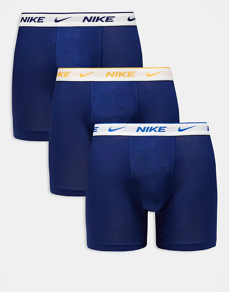 Боксеры Nike Essential Cotton 3 шт, сине-белый