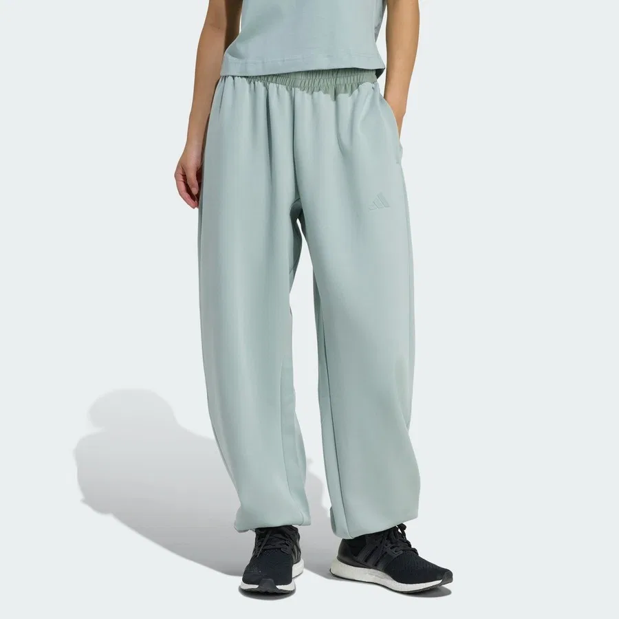 Штаны спортивные свободного кроя Soft Lux Loose Pant adidas, Светло-зеленый