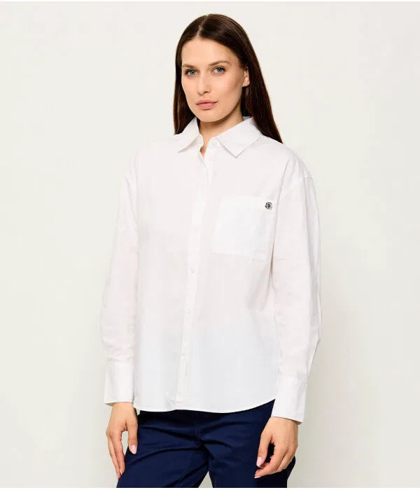 Женская рубашка свободного кроя U.S. Polo Assn., белый