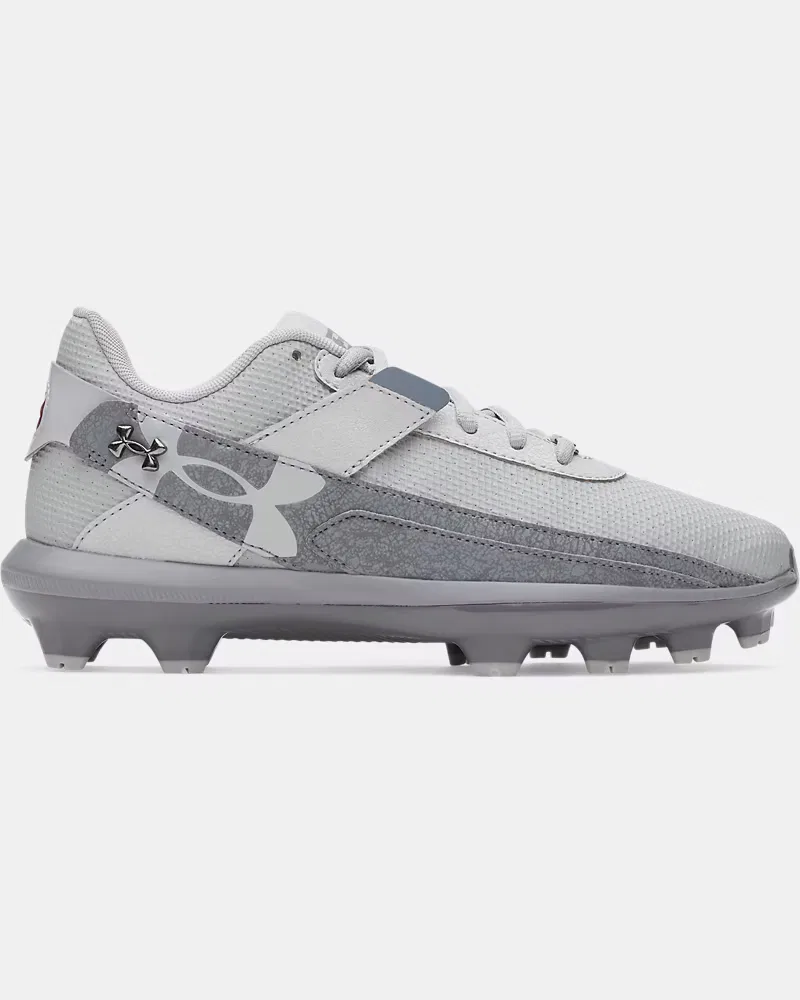 Бейсбольные бутсы для мальчиков с шипованной подошвой TPU Harper 10 TPU Jr UnderArmour, Baseball Gray/Titan Gray