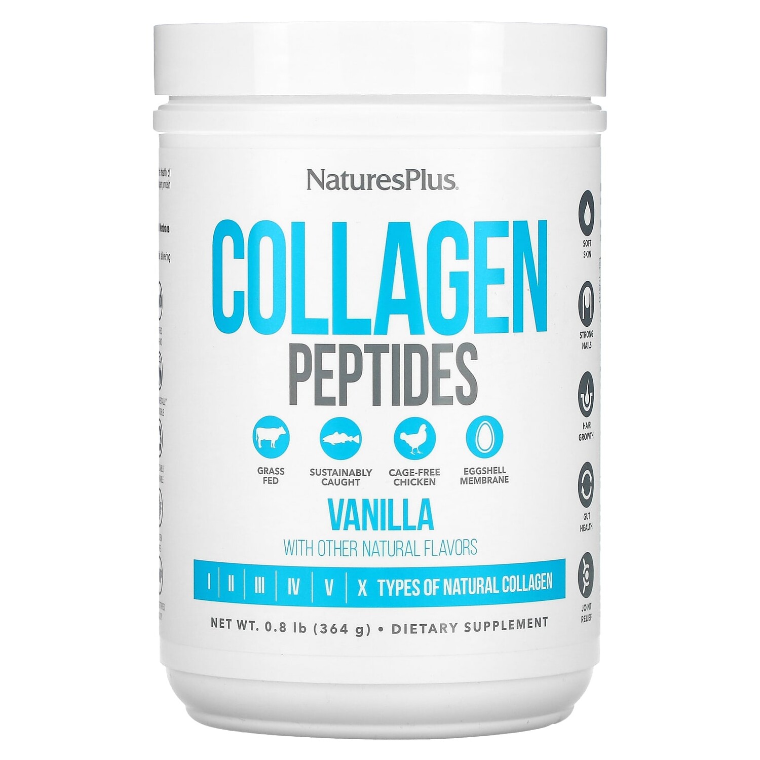 

Пептиды Коллагена NaturesPlus, ваниль, 364 г