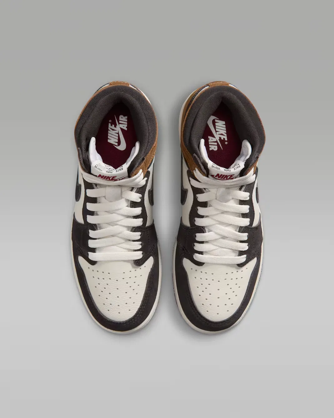 Кроссовки для детей постарше Air Jordan 1 High OG, Shadow Brown/Light British Tan/Light British Tan/Team Red — фото 4