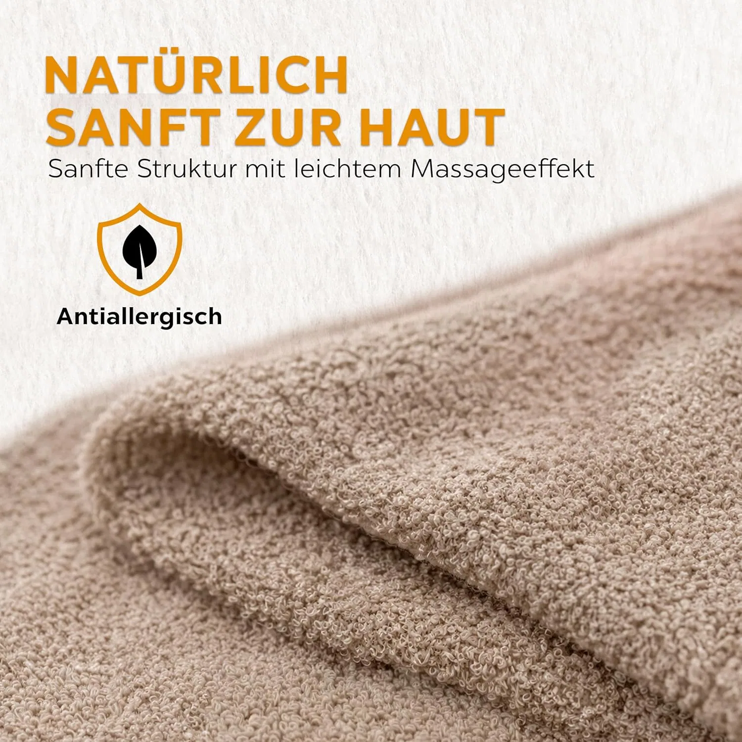 Полотенце для бани 75x150 см, sositex, 50% льна 50% хлопка, Natural Black — фото 4