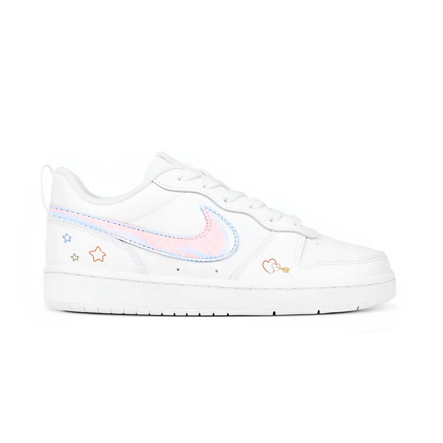 Детские кроссовки для скейтбординга Court Borough, Nike, White — фото 3