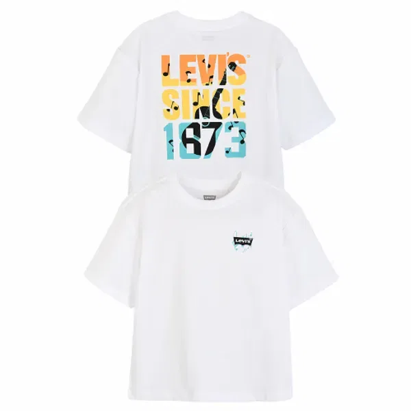 Футболка с принтом акустической гитары, Levis Kids, белый