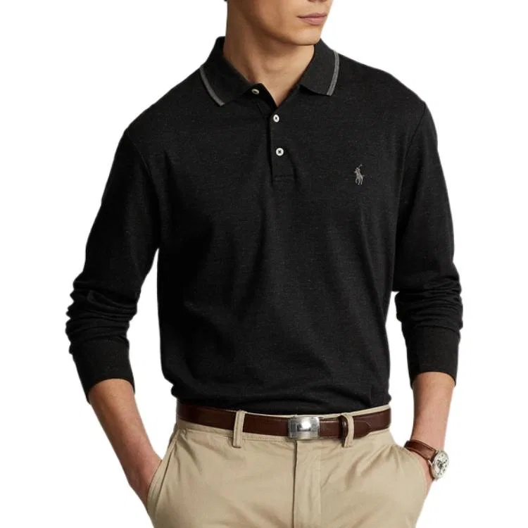 Мужское поло Polo Ralph Lauren, Black — фото 3