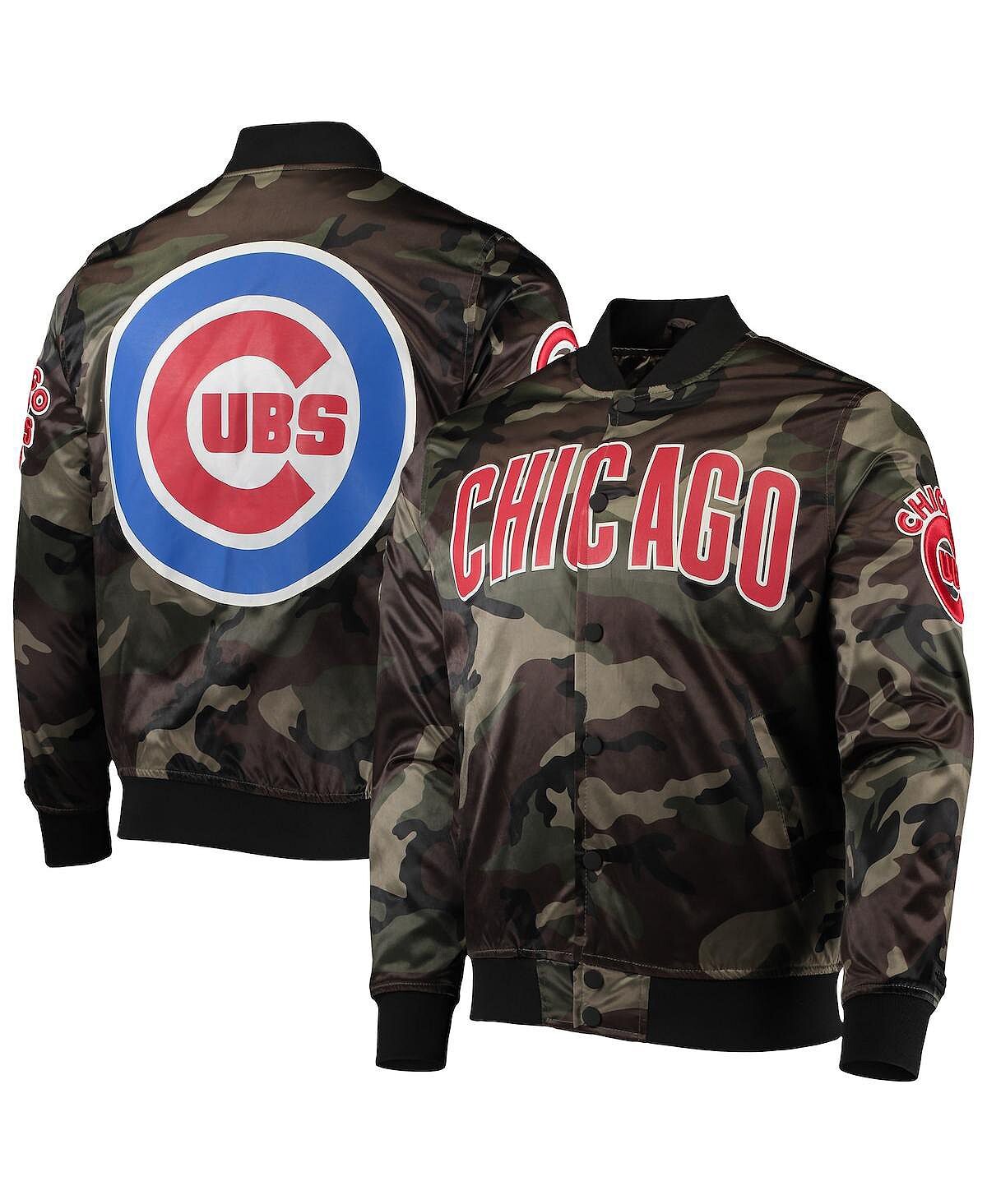 

Мужская камуфляжная куртка chicago cubs satin full-snap Pro Standard, Серый, Мужская камуфляжная куртка chicago cubs satin full-snap Pro Standard