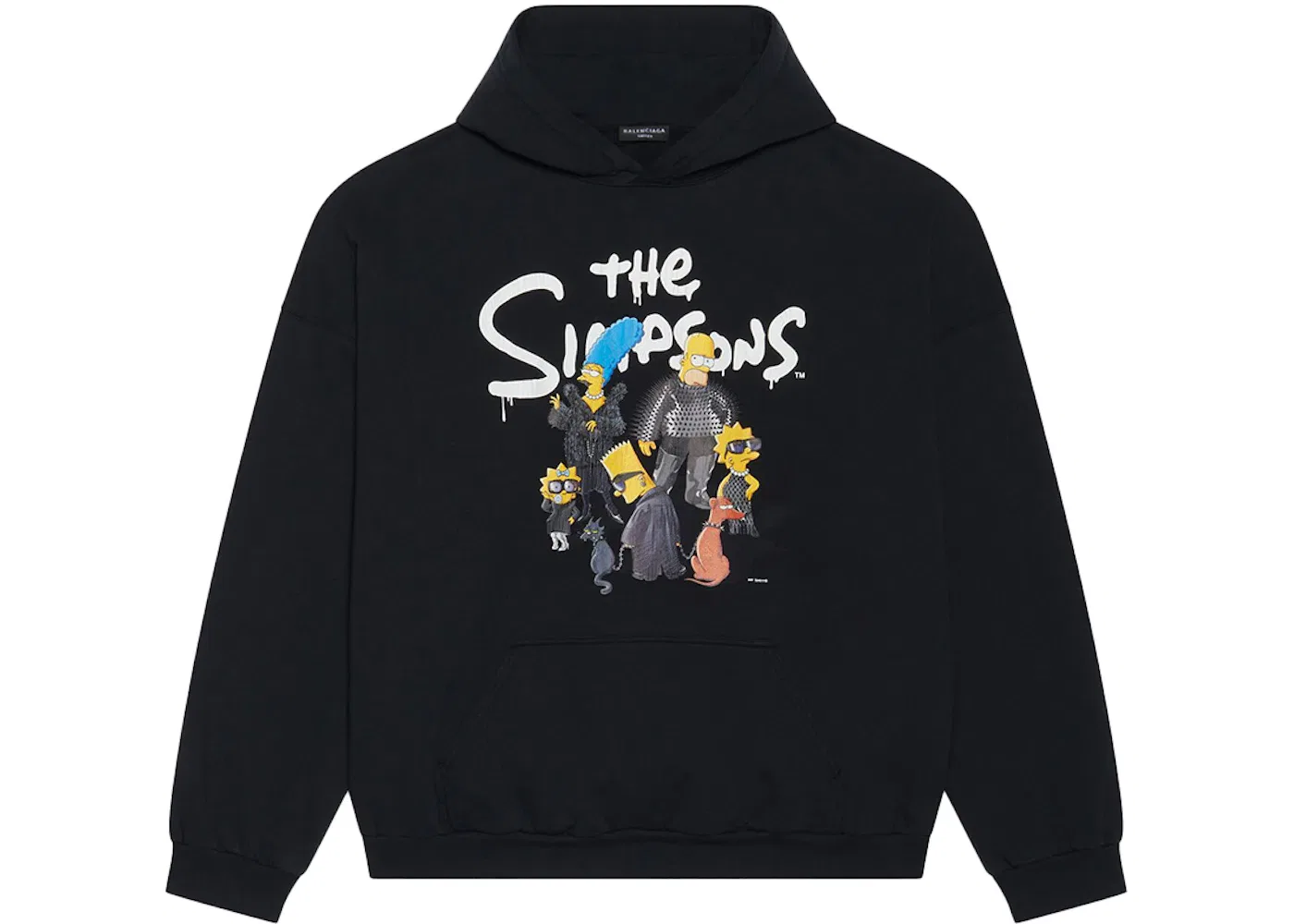 Женский худи с принтом Hoodie Balenciaga, Black