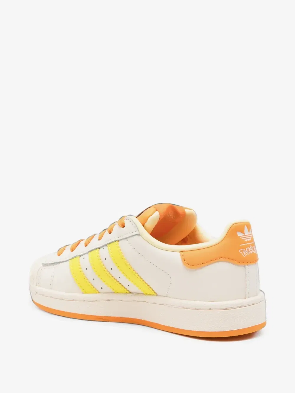 Кеды Superstar II C со шнуровкой и принтом покемонов adidas Kids, бежевый