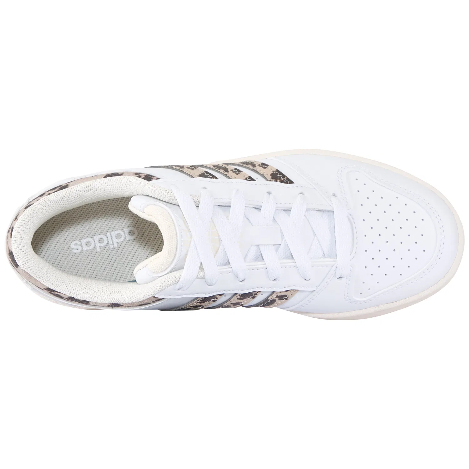 Детские кроссовки классические Hoops Classic J Adidas Sportswear, Cloud White/Supplier Colour/Cream White — фото 4