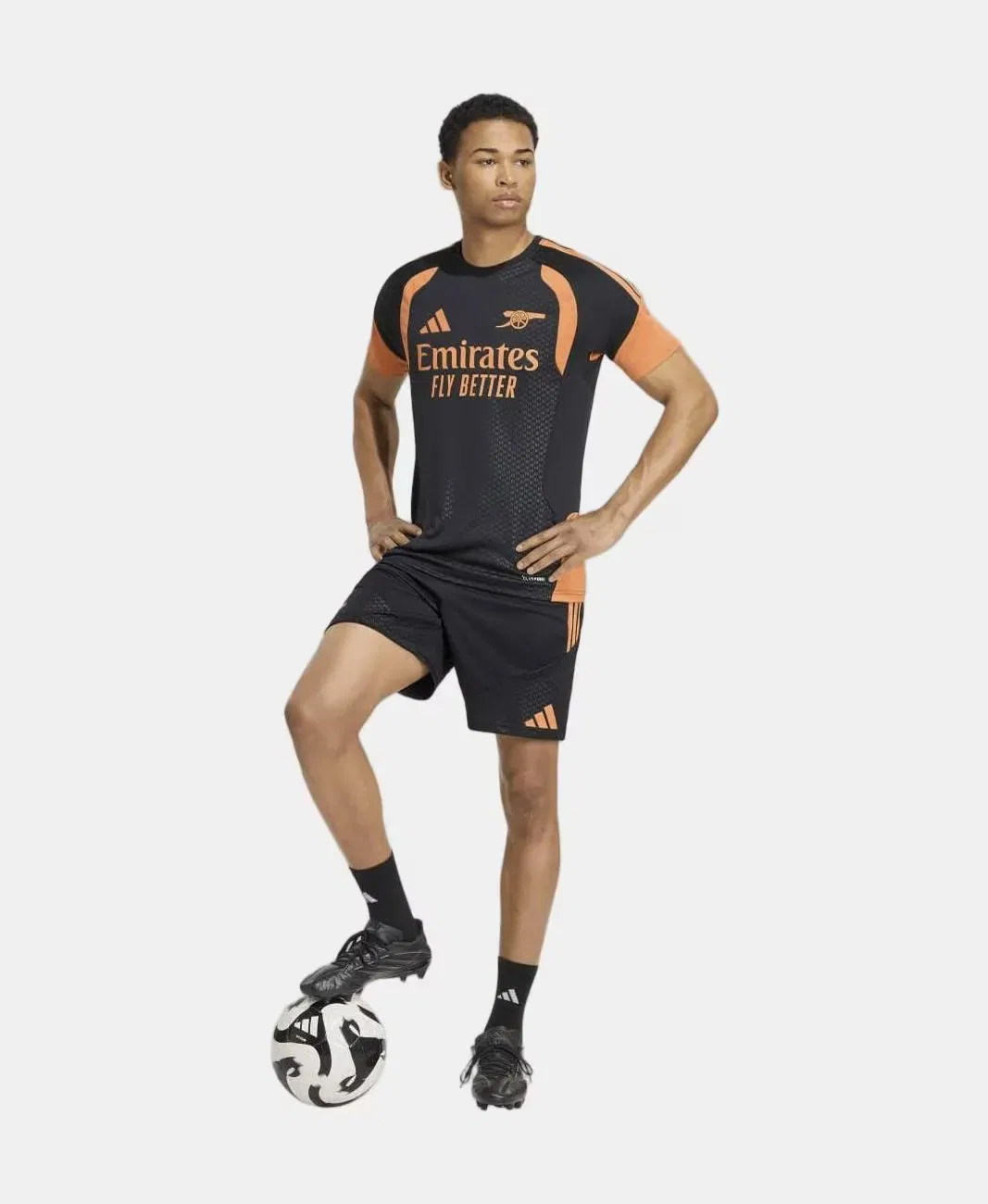 Мужская футболка тренировочная Arsenal FC 2026/2027 adidas, Negro — фото 3