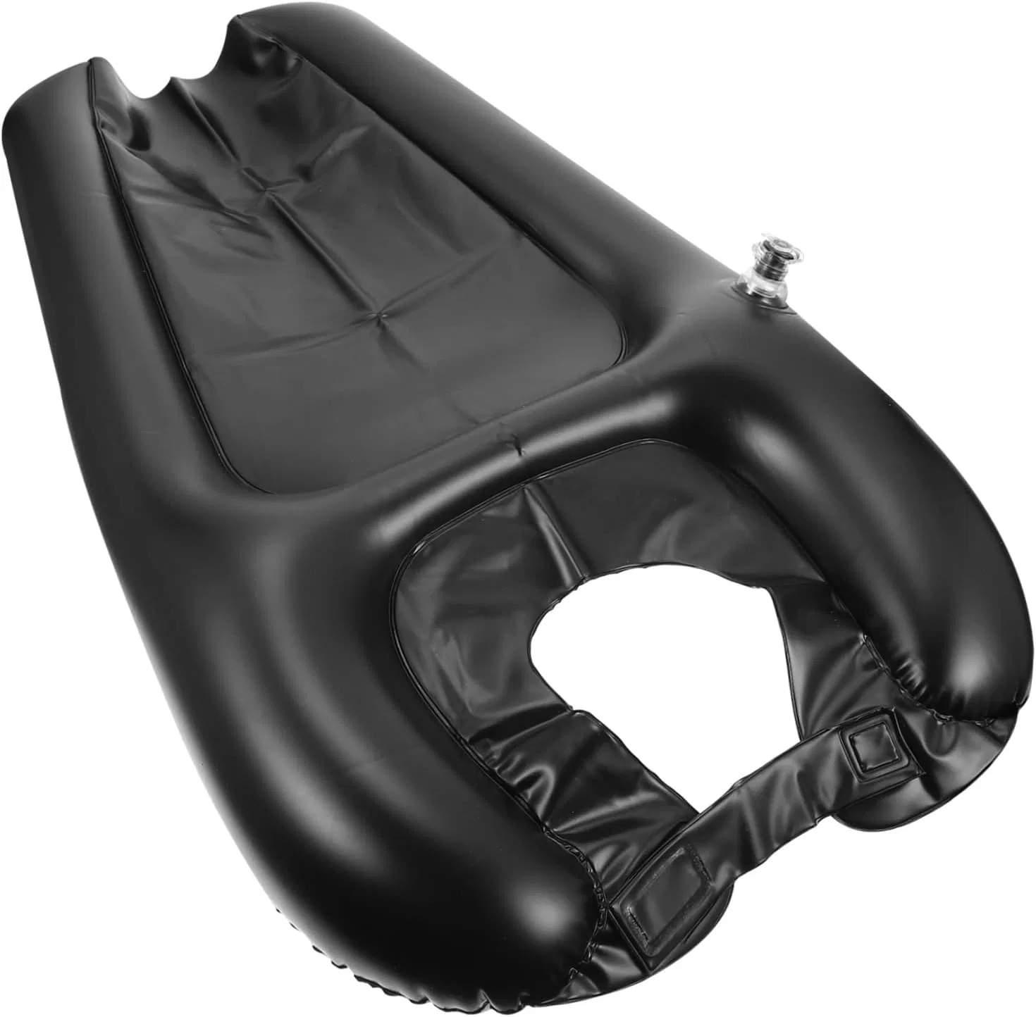Надувная подушка для мытья волос PartyKindom, 60x38x5 см, Black