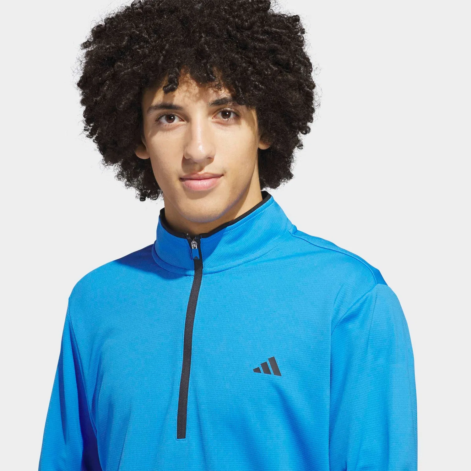 Мужской гольф-худи с молнией до груди Adidas Performance, Lucid Ray Blue — фото 4