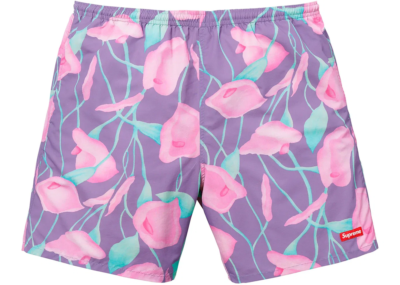 Мужские шорты с принтом Supreme, Purple Floral
