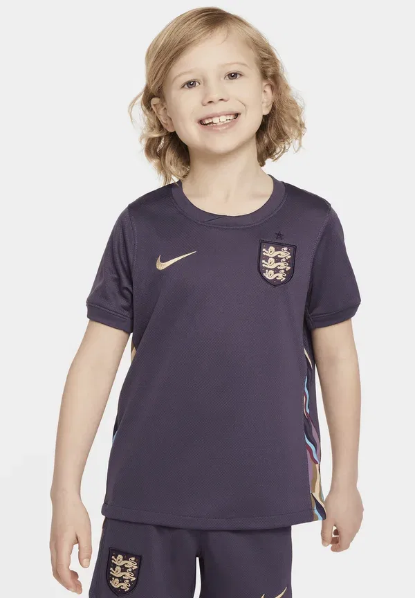 Комплект из футболки и шорт England 2024/25 Stadium Away Set Nike Performance Dark Raisin, Sesame — фото 3