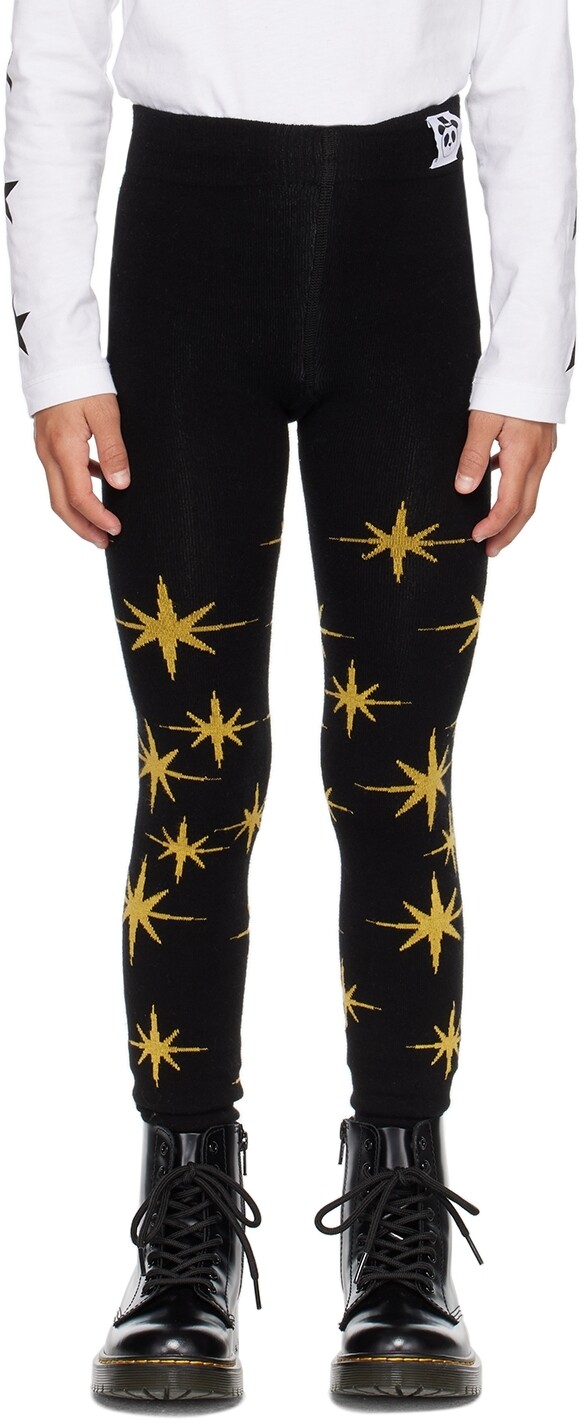 

Детские леггинсы Black Stars Mini Rodini