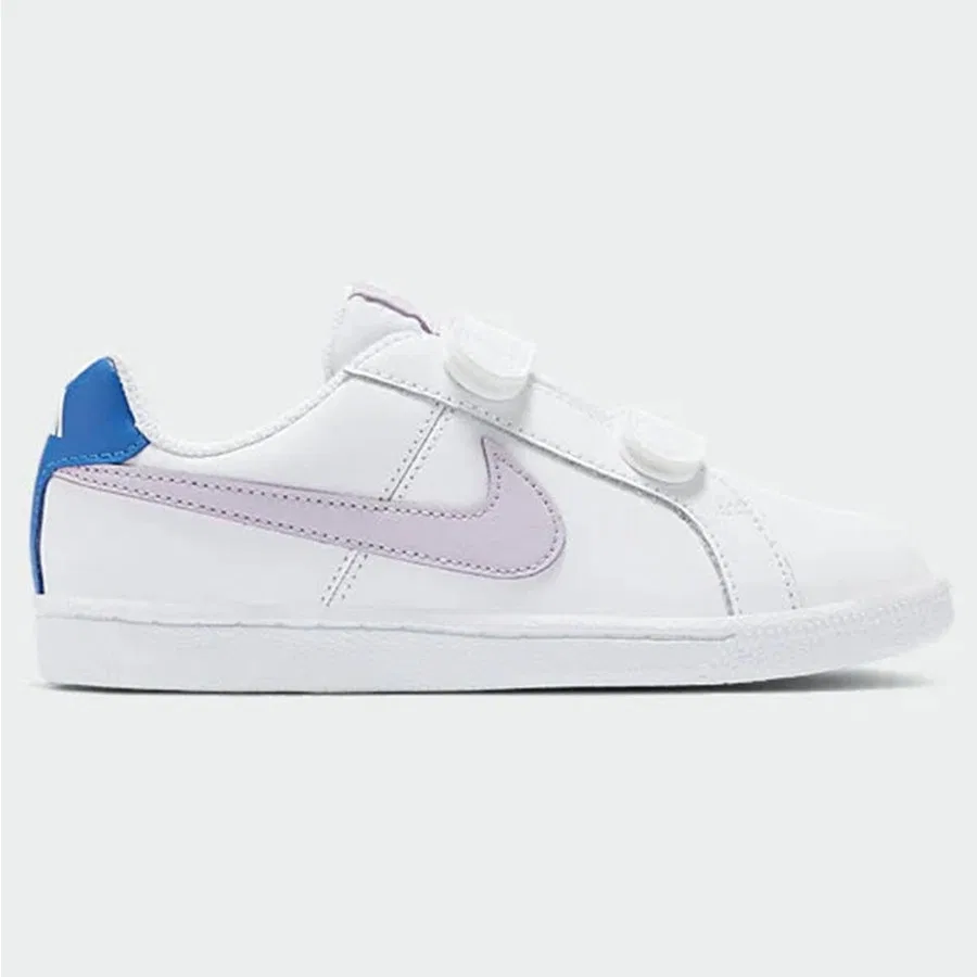 Детские кроссовки из натуральной кожи с липучками Court Royale Nike, Белый