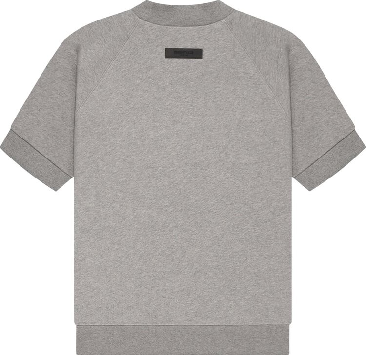 Футболка Fear of God Essentials Short-Sleeve Sweatshirt 'Dark Oatmeal', серый — фото 3