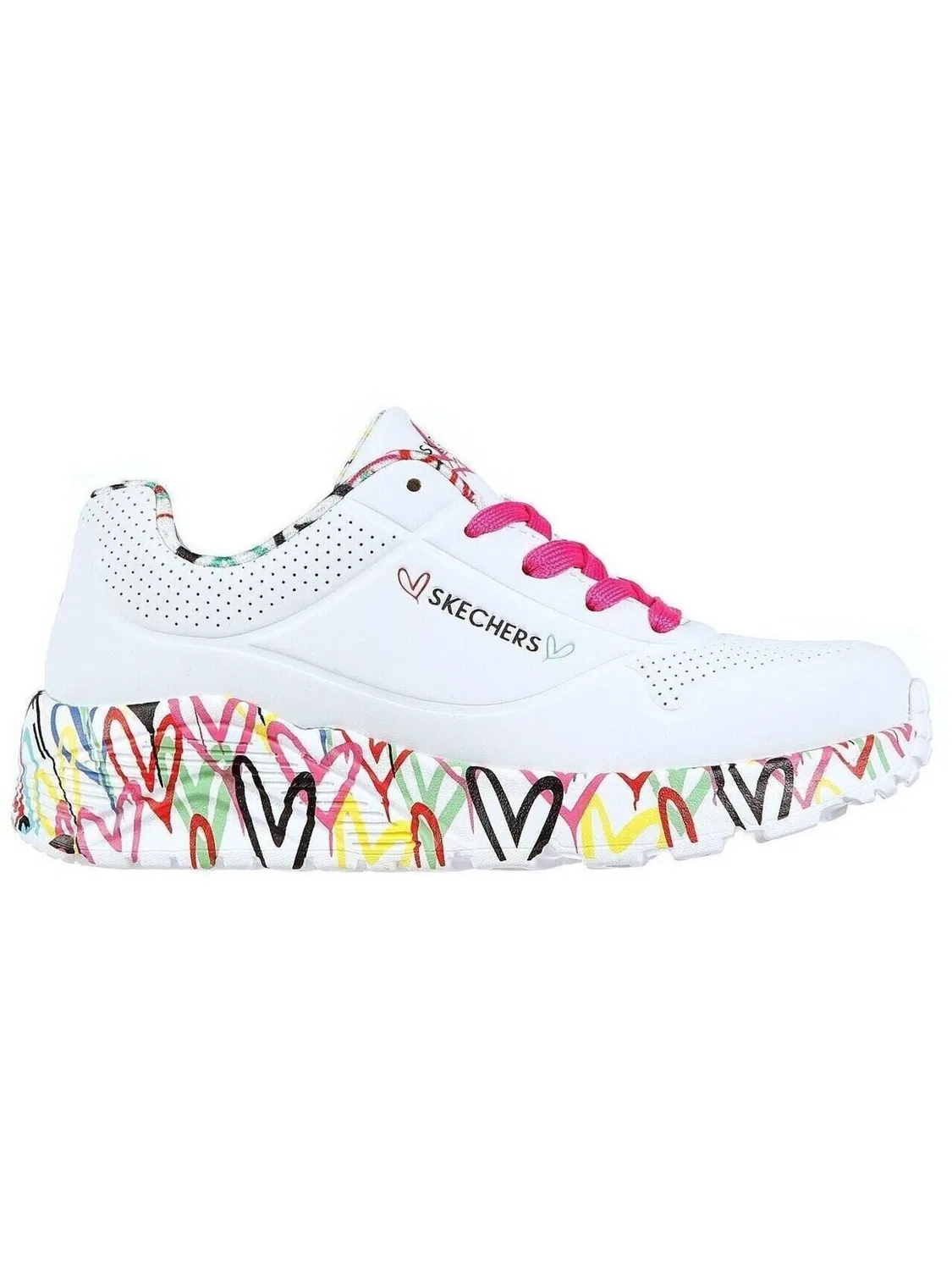 Спортивные кроссовки SKECHERS Skechers Uno Lite - Lovely Luv белого цвета