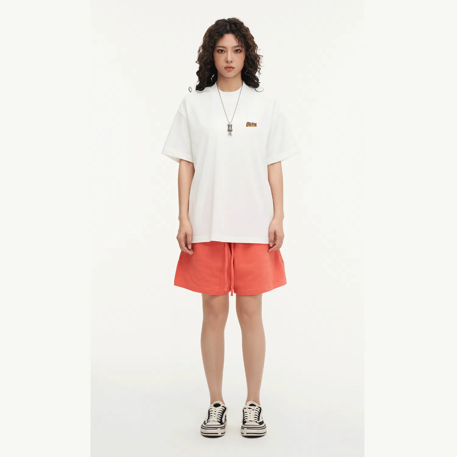 Детская футболка с круглым вырезом Disney Grade School Crew Neck, White — фото 4