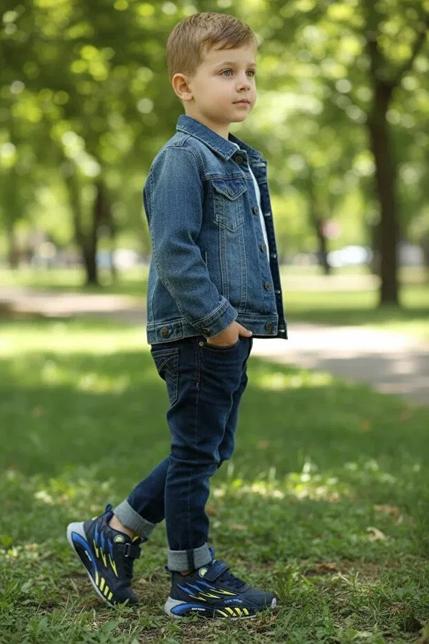 Детские кеды для мальчиков джинсовые Tomwi̇Ns dark blue Modayak, Navy Blue — фото 2