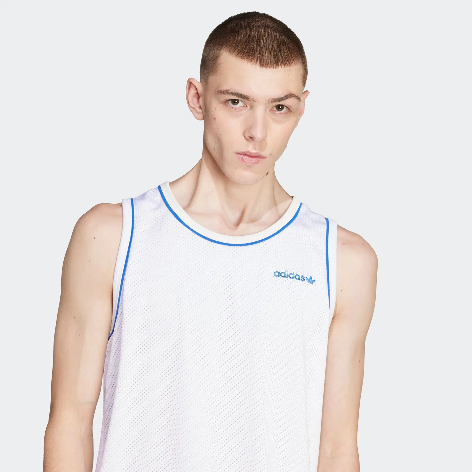 Мужская безрукавка с логотипом Adidas Originals, White — фото 4