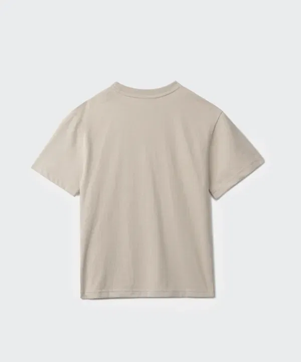 Футболка с круглым вырезом, свободная, Musinsa Standard Kids, Dusty Beige — фото 3