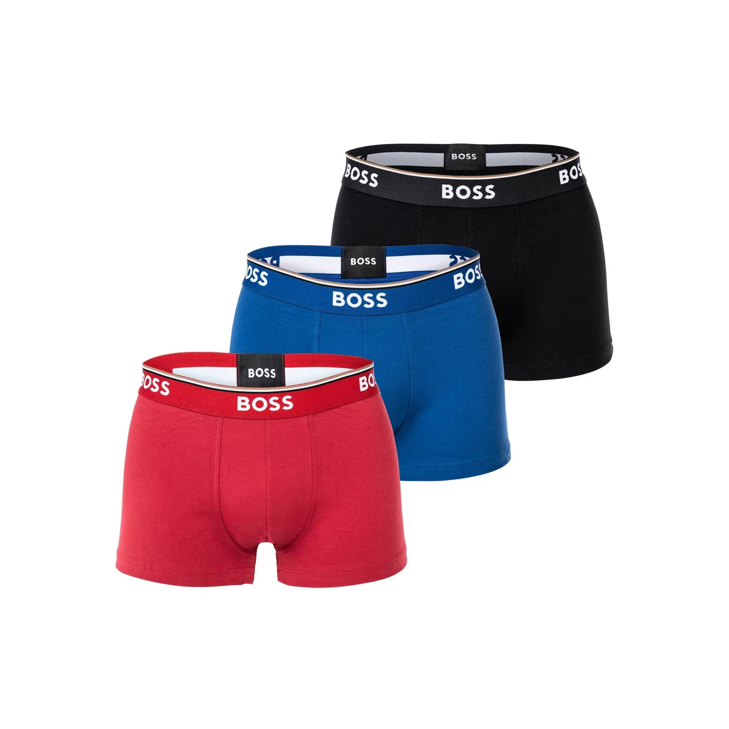 Мужские боксеры трикотажные BOSS, Red/Blue/Black