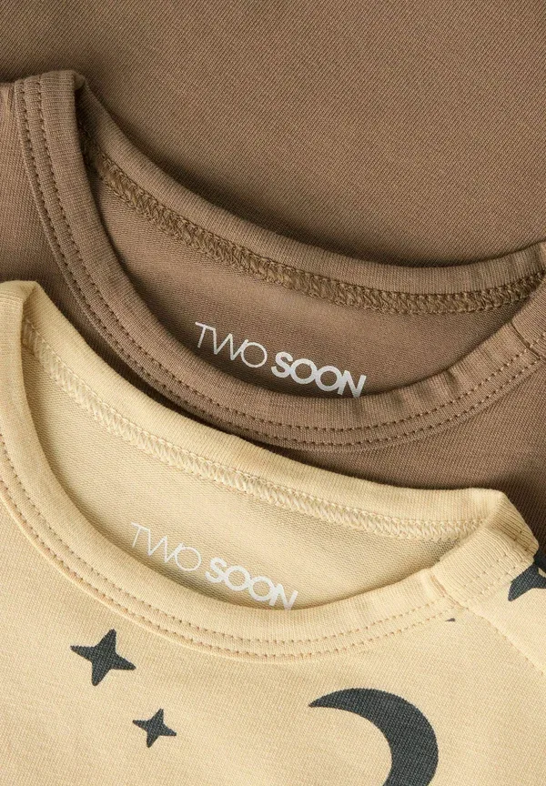 Пижама хлопковая Nightsuit 2 pack short sleeved Two Soon, semolina — фото 4