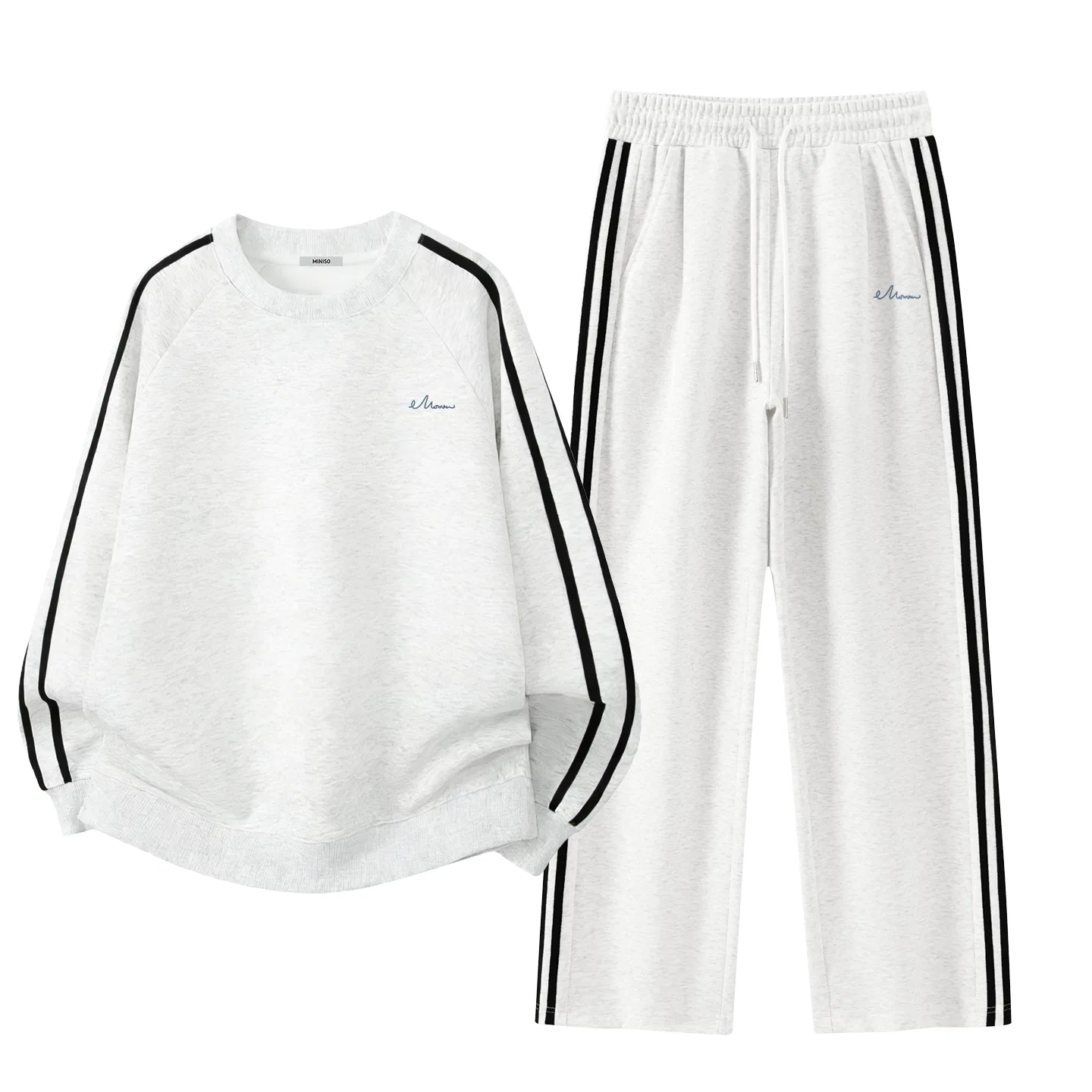 Детский комплект свитшотов из 2 штук MINISO, Heather Gray