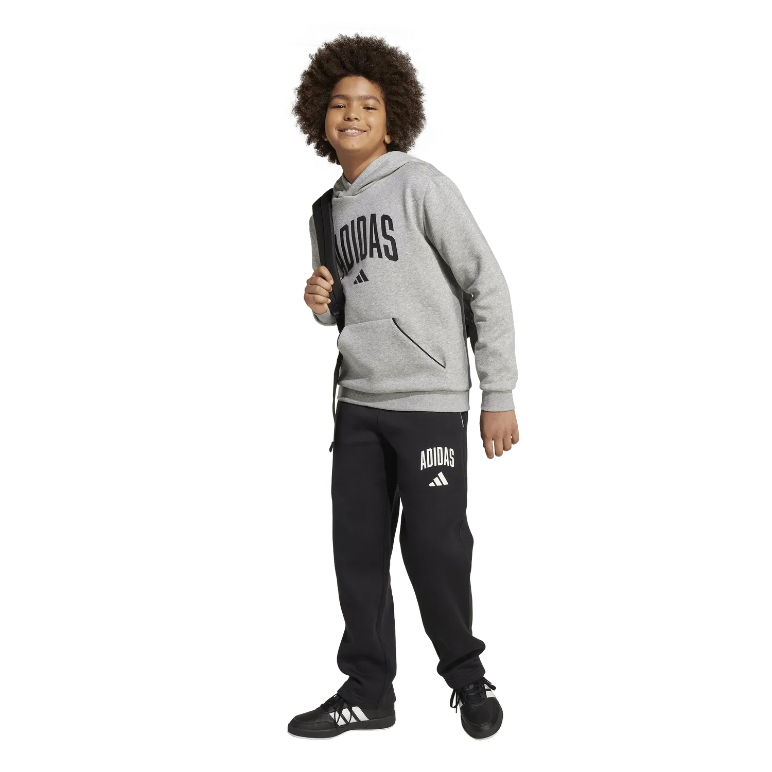 Детские спортивные штаны regular fit Adidas, белый — фото 4
