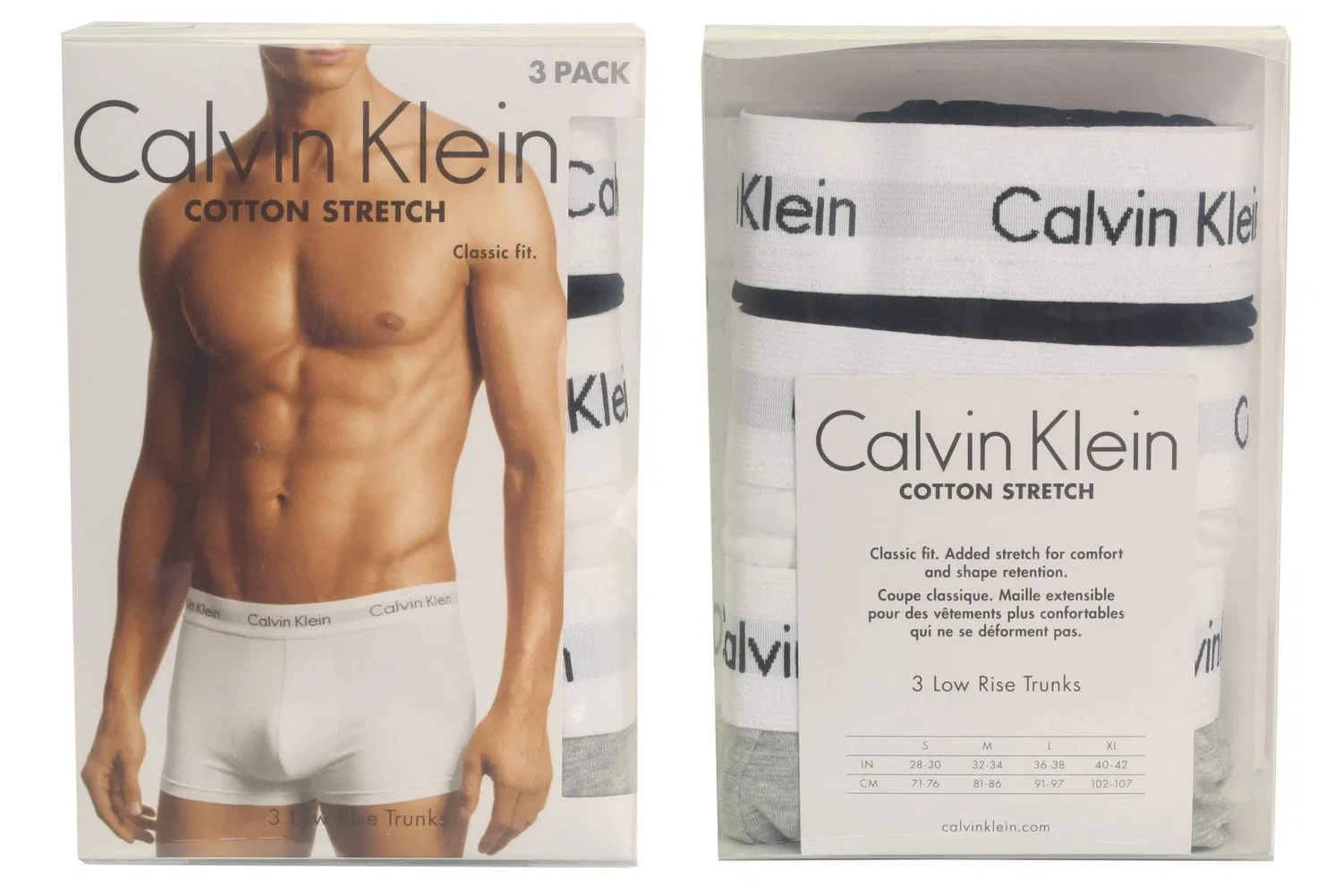 Мужские трусы-боксеры с заниженной посадкой Calvin Klein, 998 Black/White/Grey - Black/White/Grey — фото 2