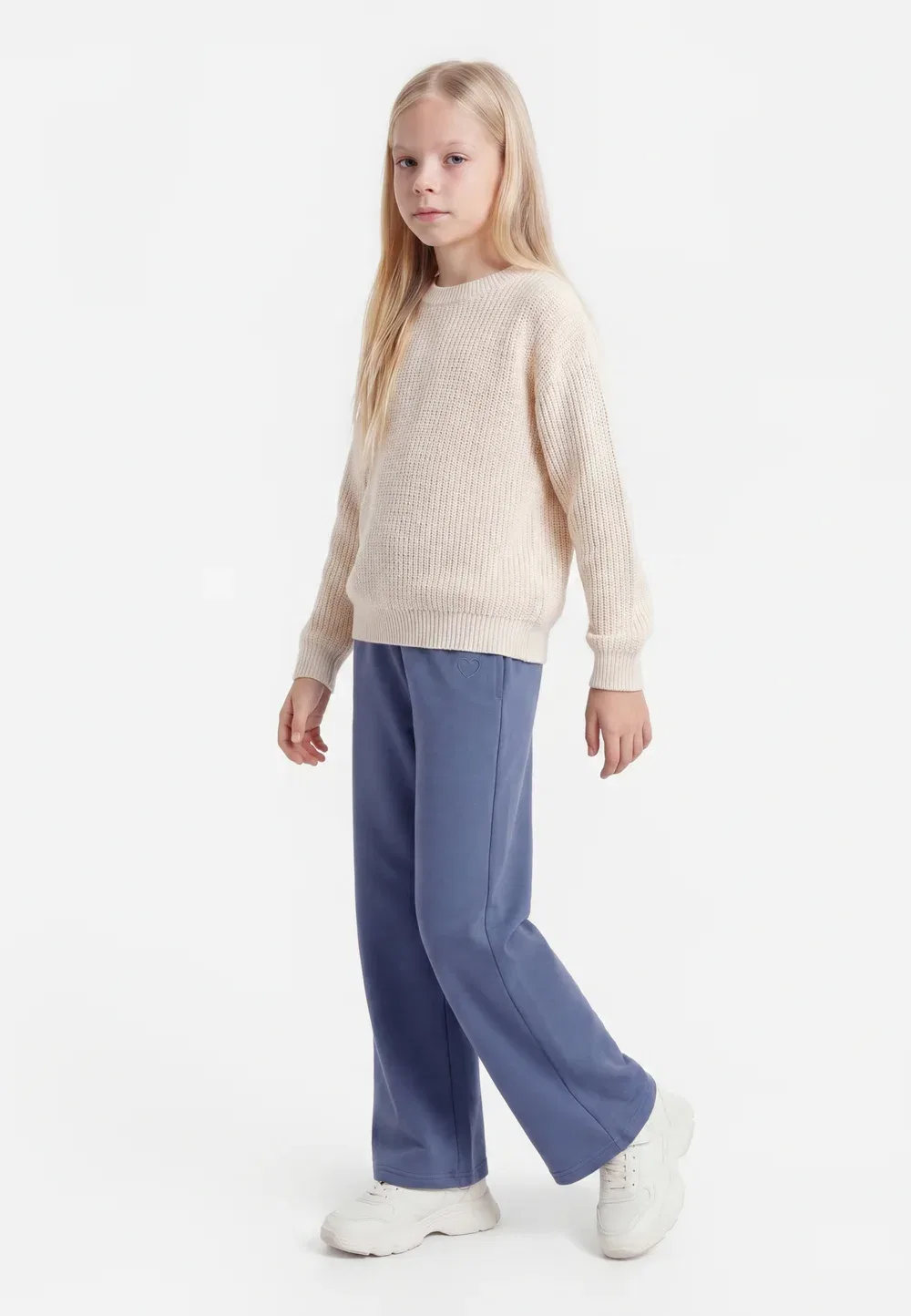 Kogada nella heart pant - trousers Only Girls, Vintage Indigo