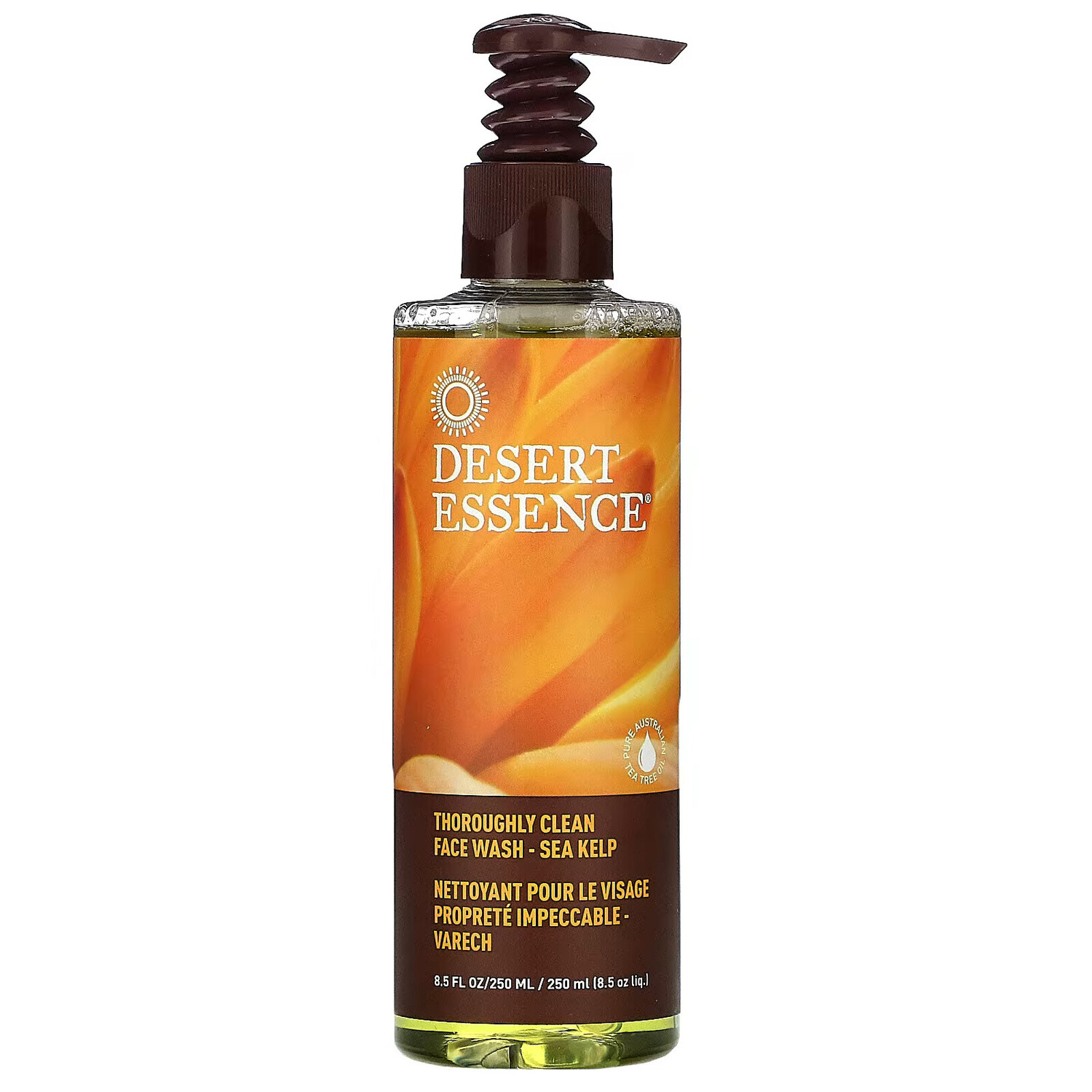 

Desert Essence, Очищающий гель для умывания, тщательная очистка, морские водоросли, 8,5 ж. унц. (250 мл)