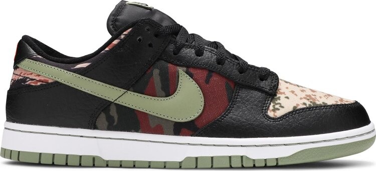 

Кроссовки Nike Dunk Low SE 'Black Multi-Camo', черный