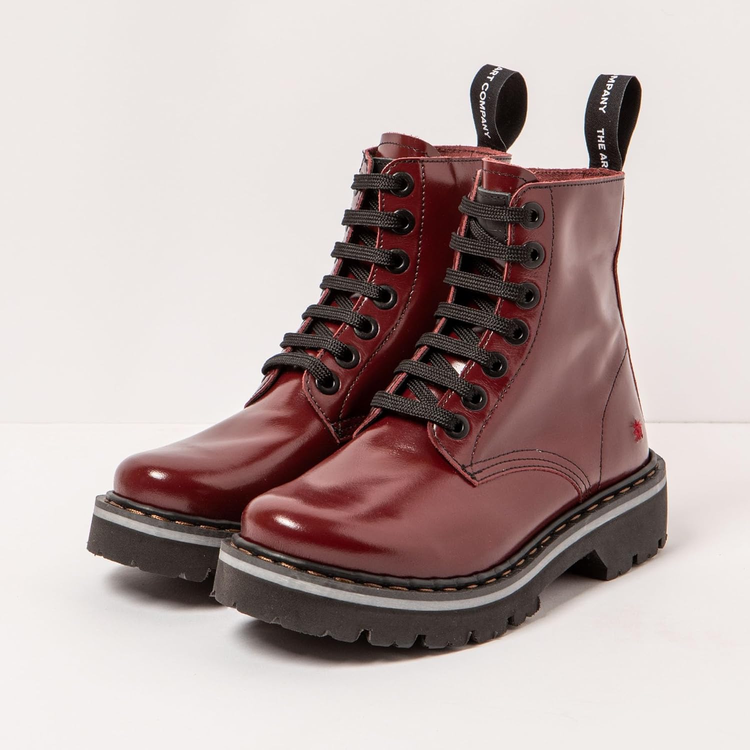 Современные оксфордские ботинки унисекс для взрослых Art, бордовый — фото 2