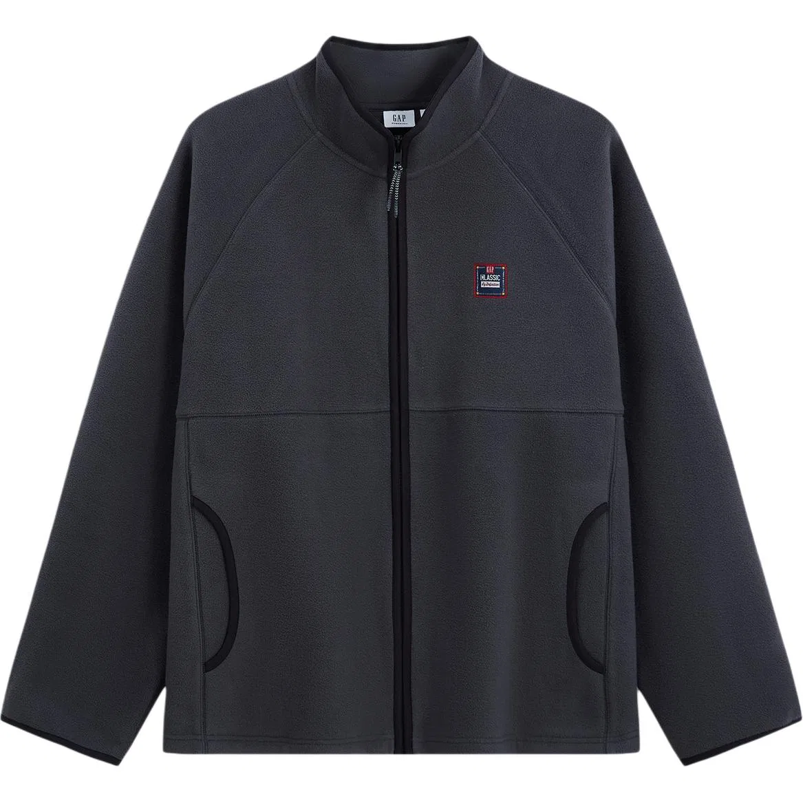 Свитшот детский с воротником-стойкой GAP, Carbon Gray