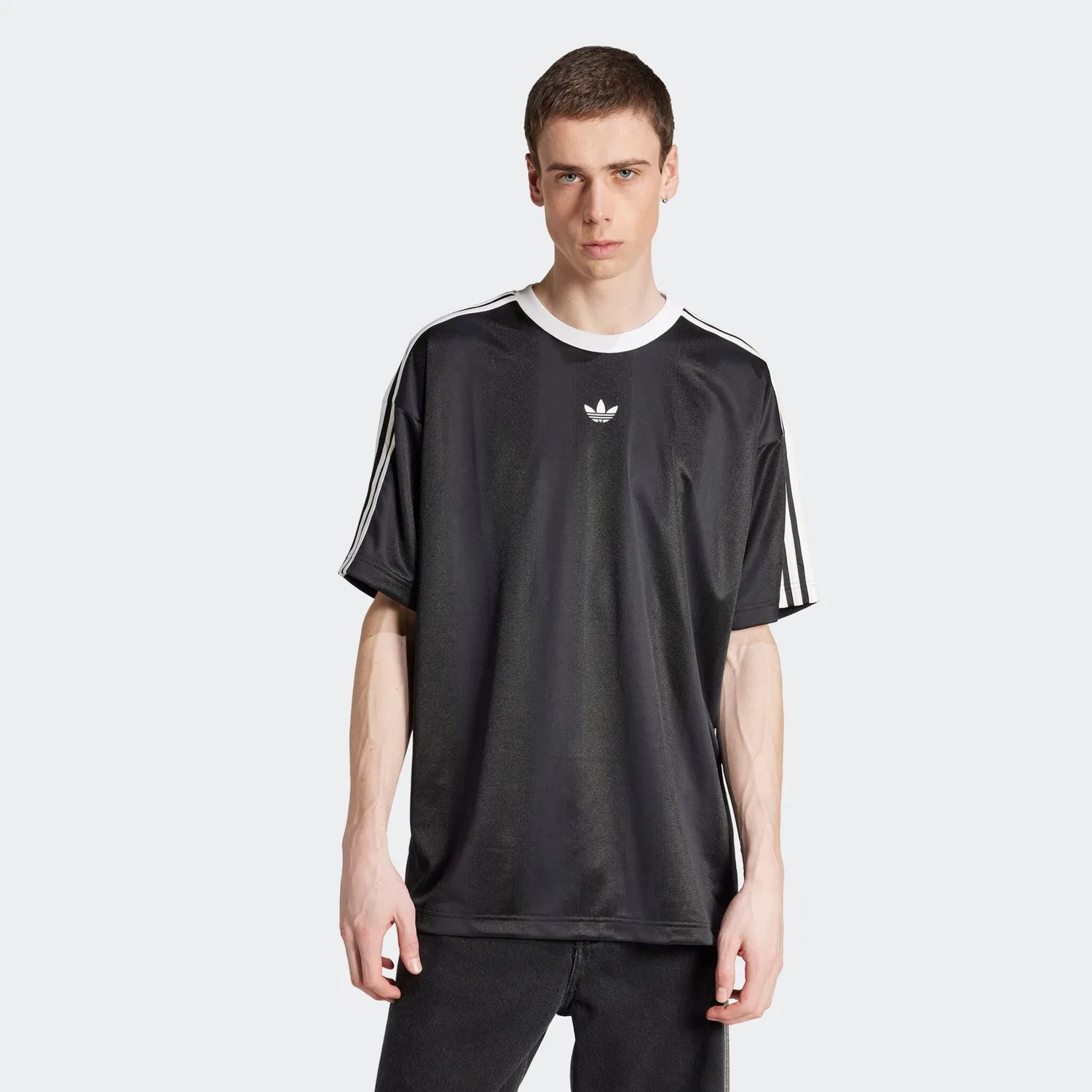 Мужская футболка с жаккардовым узором Adidas Originals, Black/White