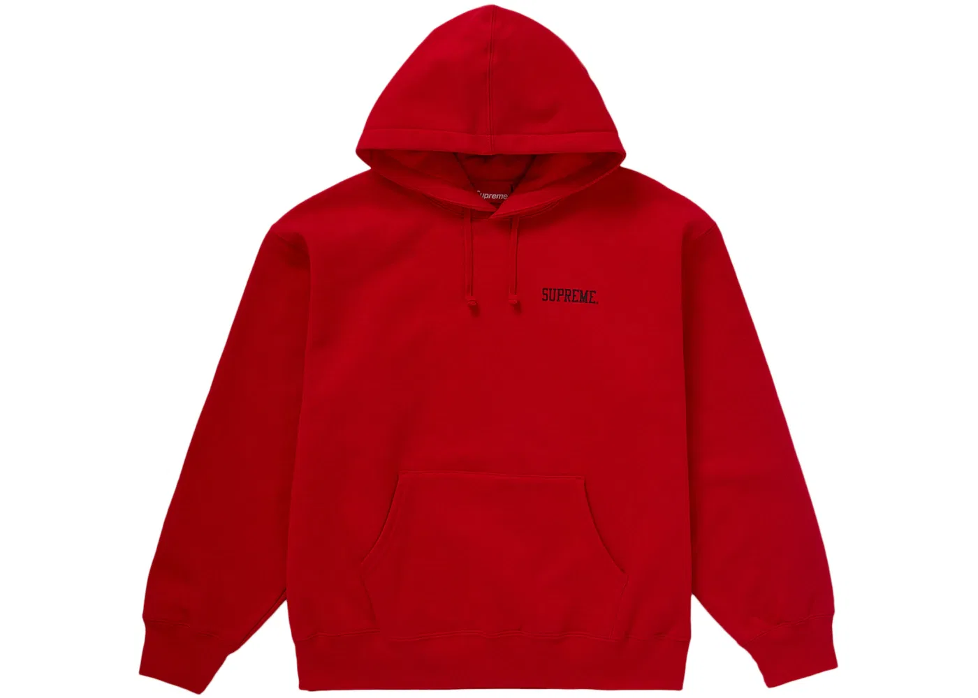 Мужской худи с принтом Supreme Red — фото 2