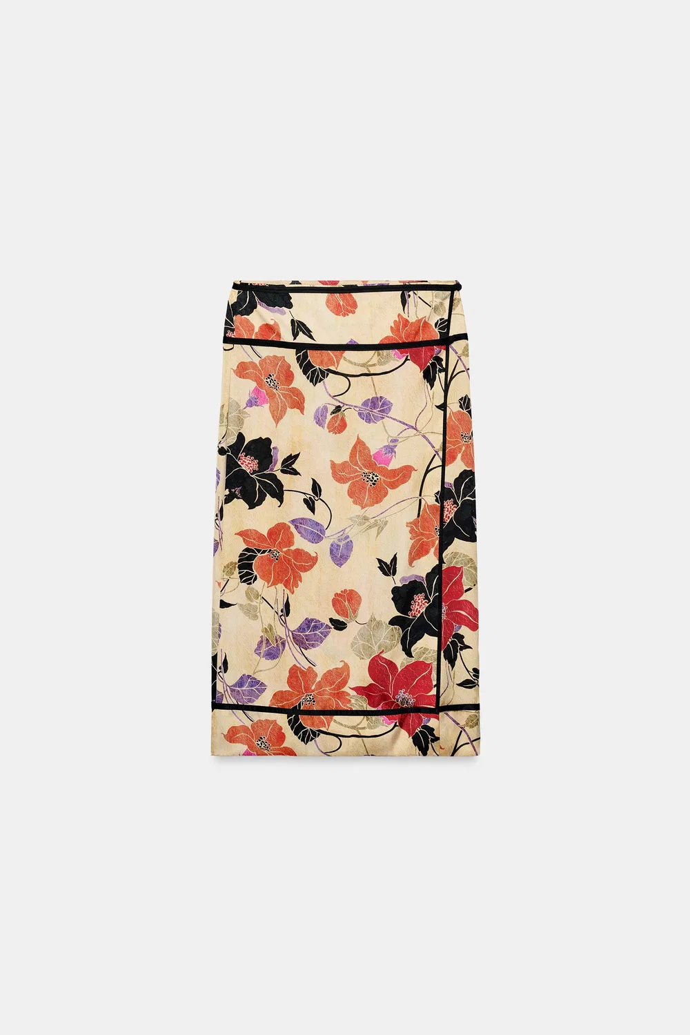 Юбка-парео с цветочным принтом из коллекции ZW ZARA, Multicoloured — фото 2