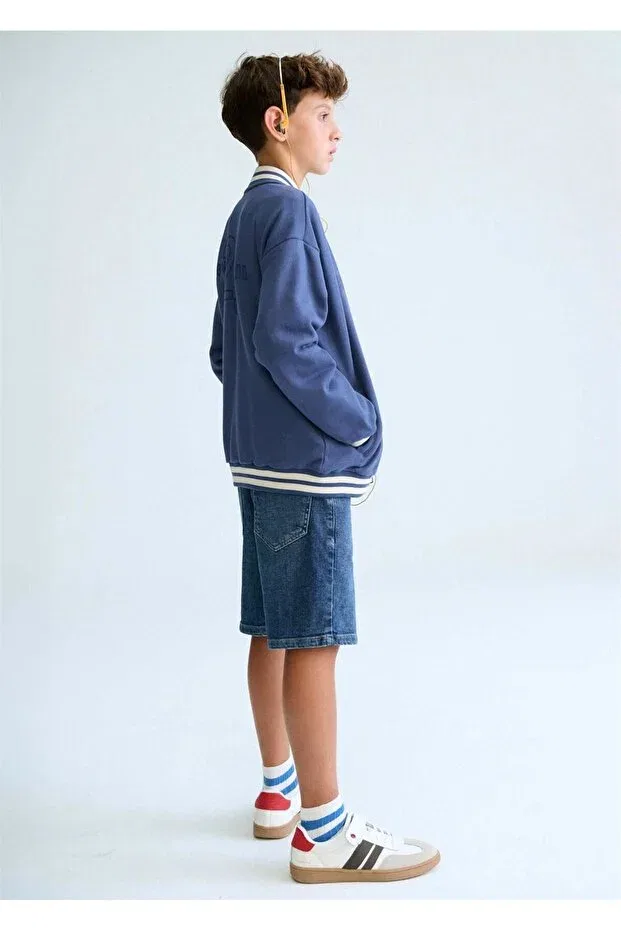 Детские свитшот для мальчиков с принтом Mayoral, Navy Blue — фото 3
