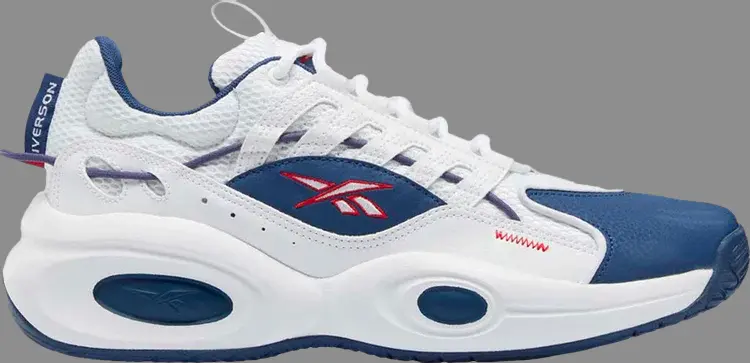 

Кроссовки solution mid 'white batik blue vector red' Reebok, белый