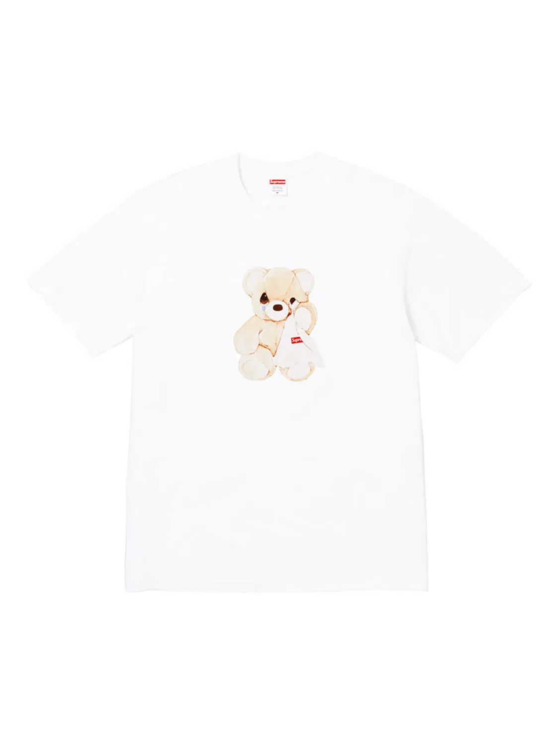 Футболка с принтом медведя от Supreme, белый — фото 2