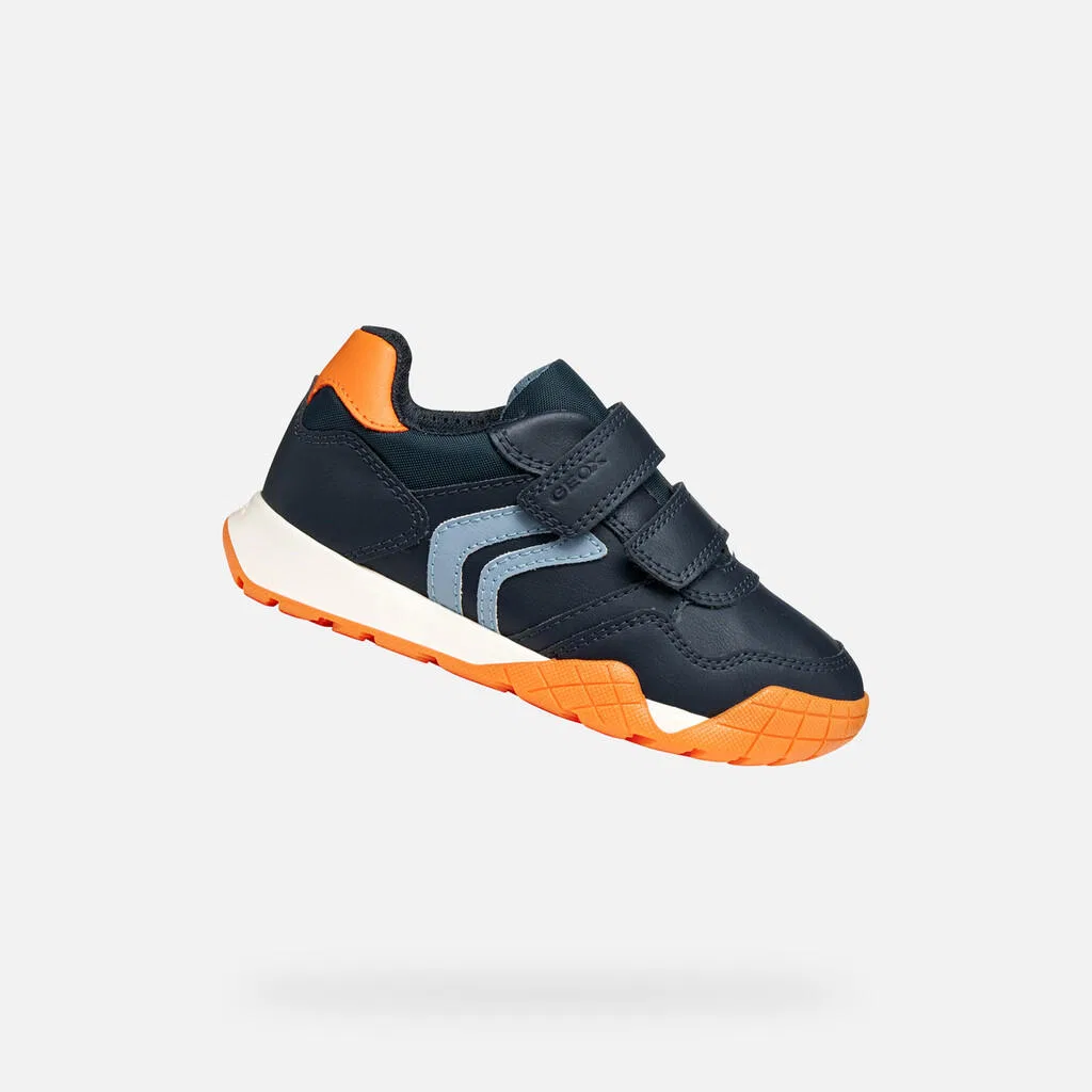Детские кроссовки для мальчиков Geox J RANN-E BOY, Kosmosblau Orange — фото 2
