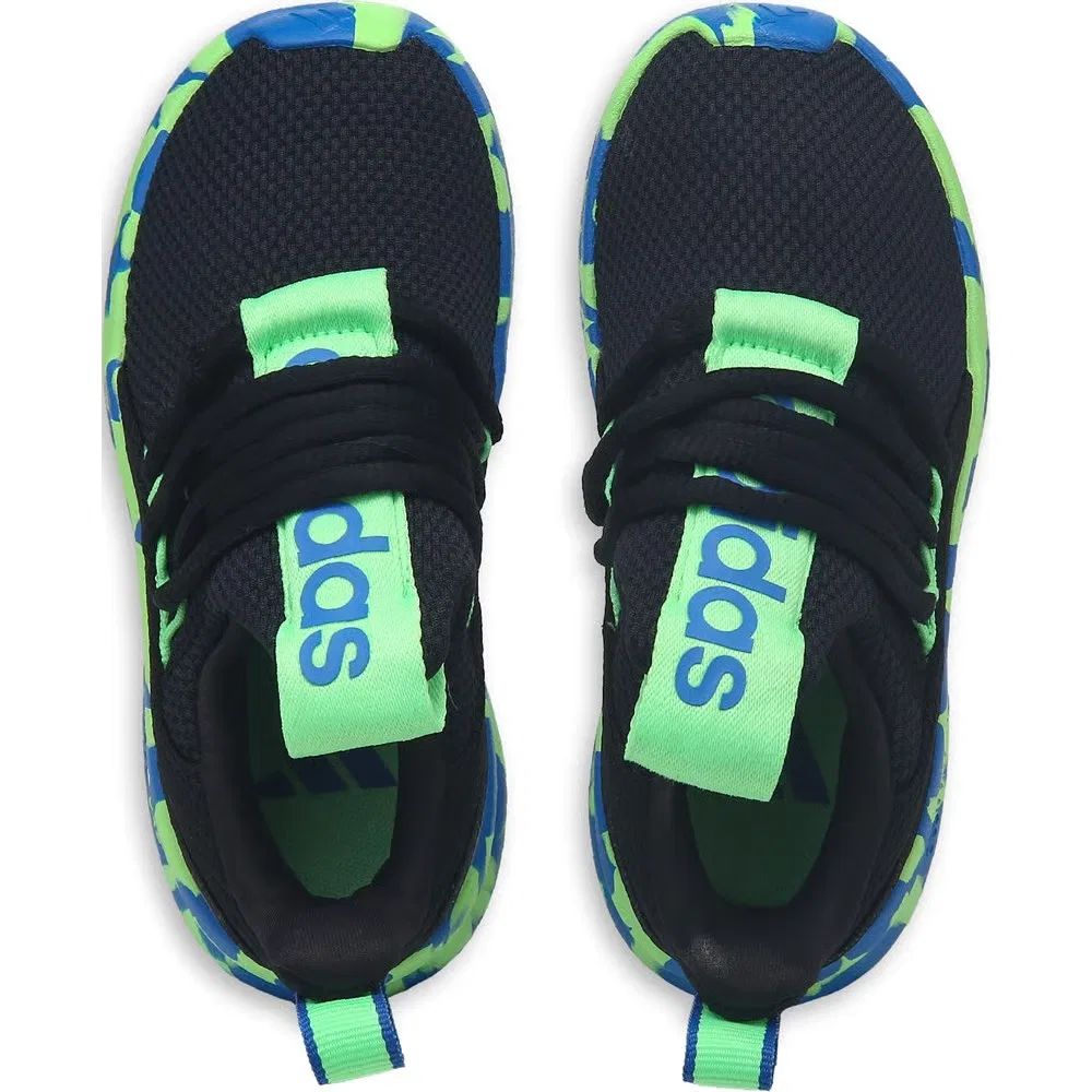 Детские слипоны Lite Racer Adapt 7.0 Adidas, Black/Green/Blue — фото 4