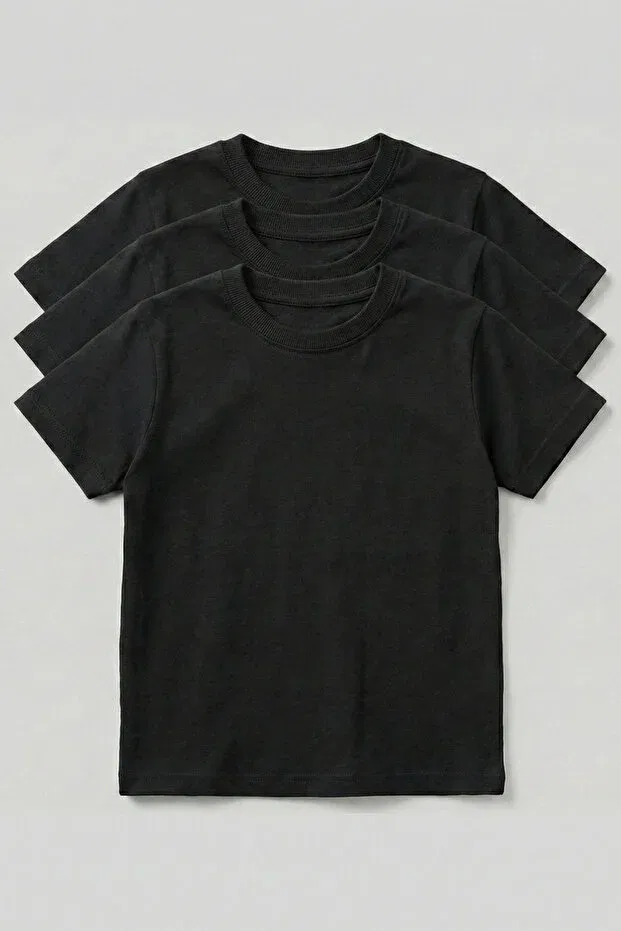 Детский комплект футболок для девочек Desen Atölyesi, Black