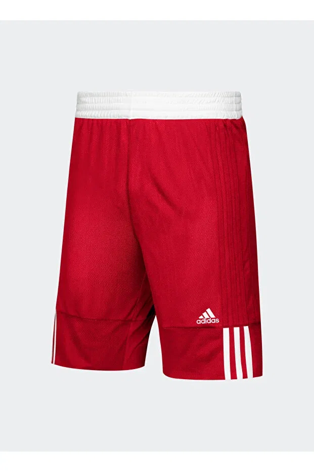 Детские спортивные шорты для девочек с принтом Elastic Waist Red-White Adidas, Red - White