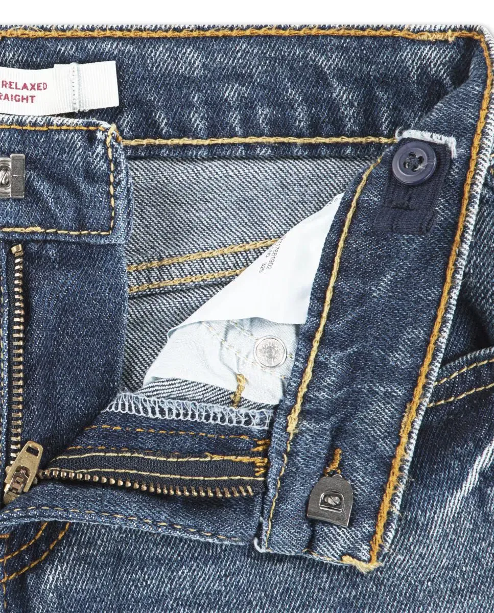 Детские джинсы для мальчиков свободного кроя Levi's, Azul — фото 3